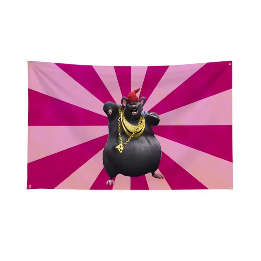 2x3ft 3x5ft Biggie Cheese Funny Pirate Flag Polyester Banner Wall Hanging for Home Bedroom Garage Man Cave Indoor Outdoor Decor