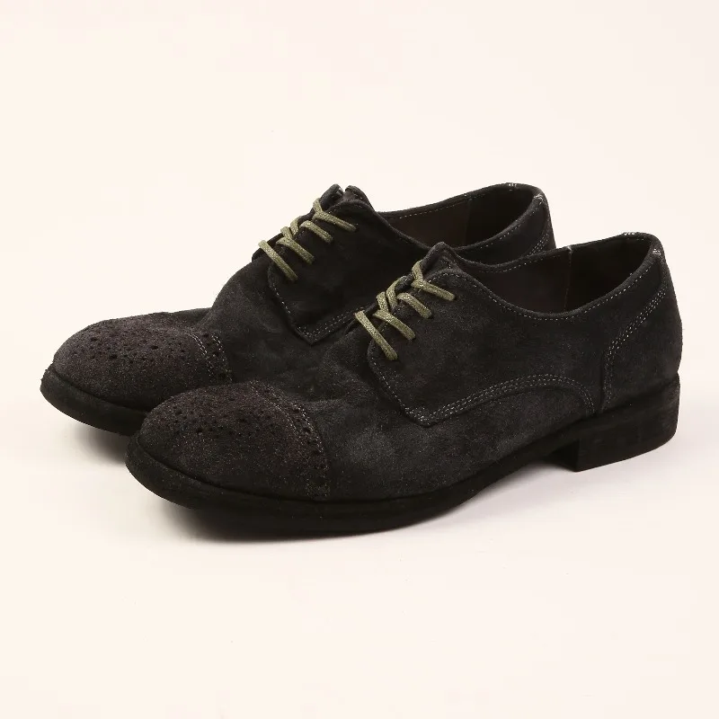 Handmade Genuine Leather Lace Up Dress Work Leather Shoes Men's Cowhide Derby Casual Comfortable Brogue Shoes Male Flats