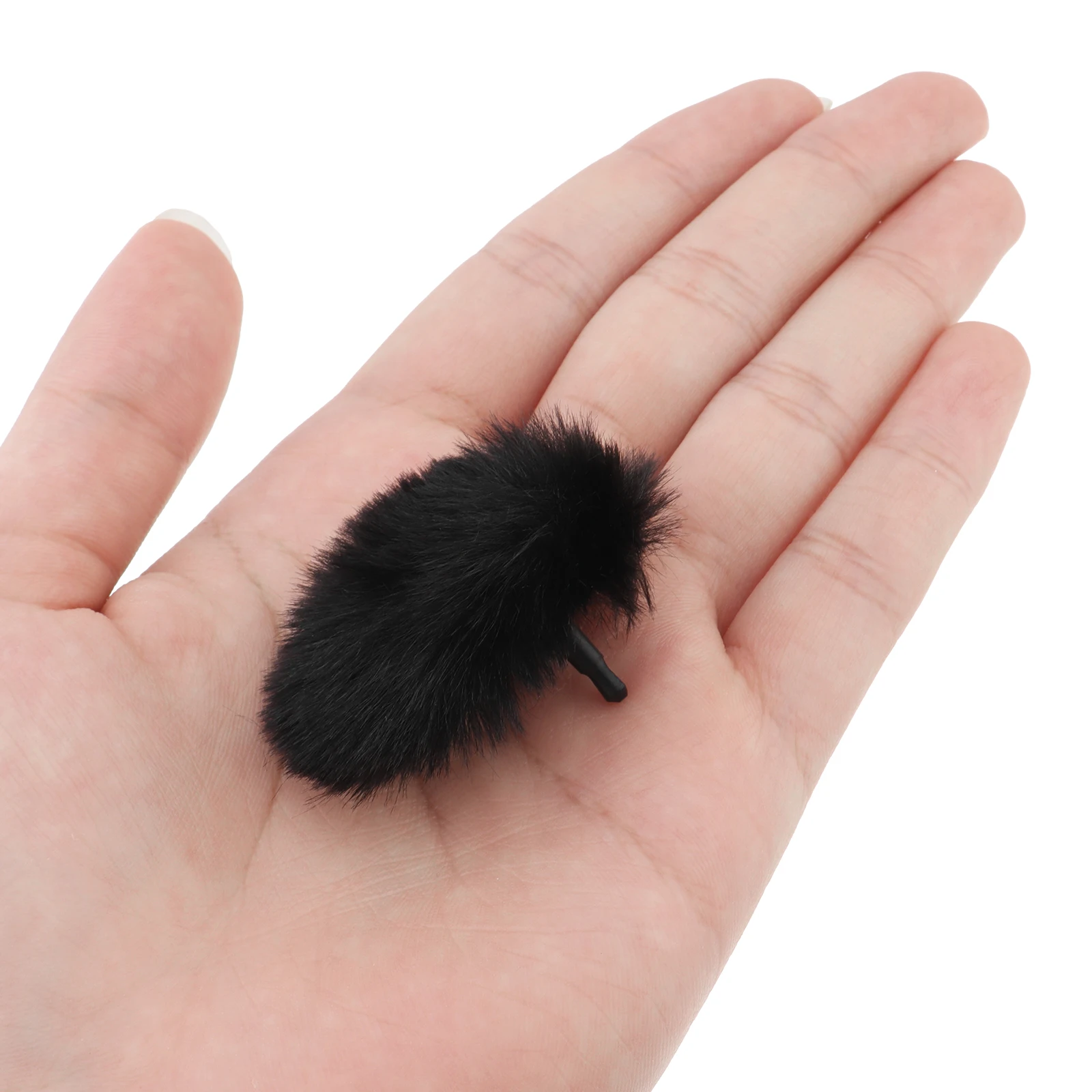 2pcs Microphone Windscreens Furry Windshield Fit for DJI Lavalier Mic 2 Microphones Furry Wind Muff Foam Black Pink view 3