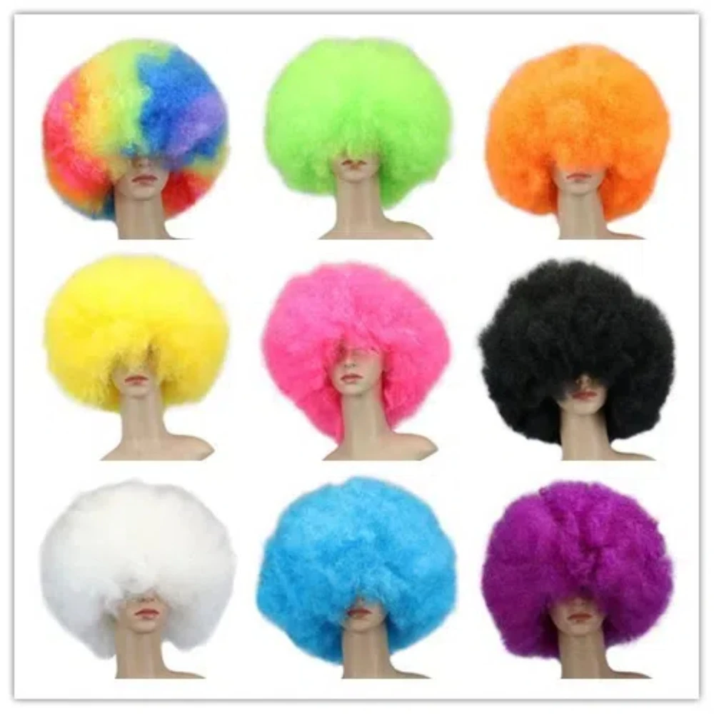 

Afro Wigs for Black Women Men Wear and Go Wig Curly Afro Puff Synthetic Wigs for Party Halloween Costume Chirstmas