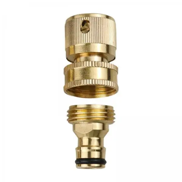 Hose Connection Adapter Copper 3 4 Quick Connect Water Hose Couplings Anti Leak Set for Drip Irrigation and Washing