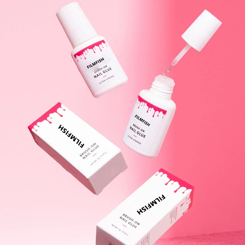 Auchга18) Sneldrogende nagellijmgel voor druk op nagels met sneldrogend Geen UV-lamp nodig Hypoallergeen Zachte lijm voor nepnagels