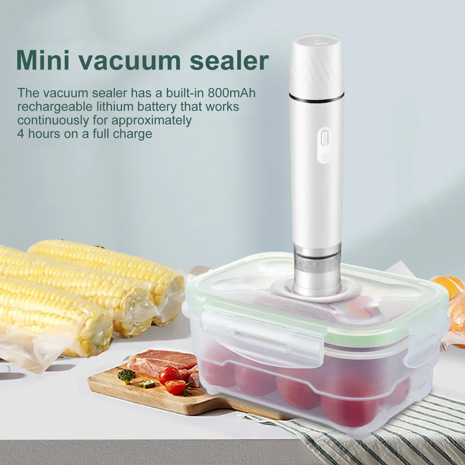 Vacuum Electric Air Pump Compression Bag Mini Vacuum Sealer Machine Electric Pump for Food Clothes Storage Bag Saving Sealer