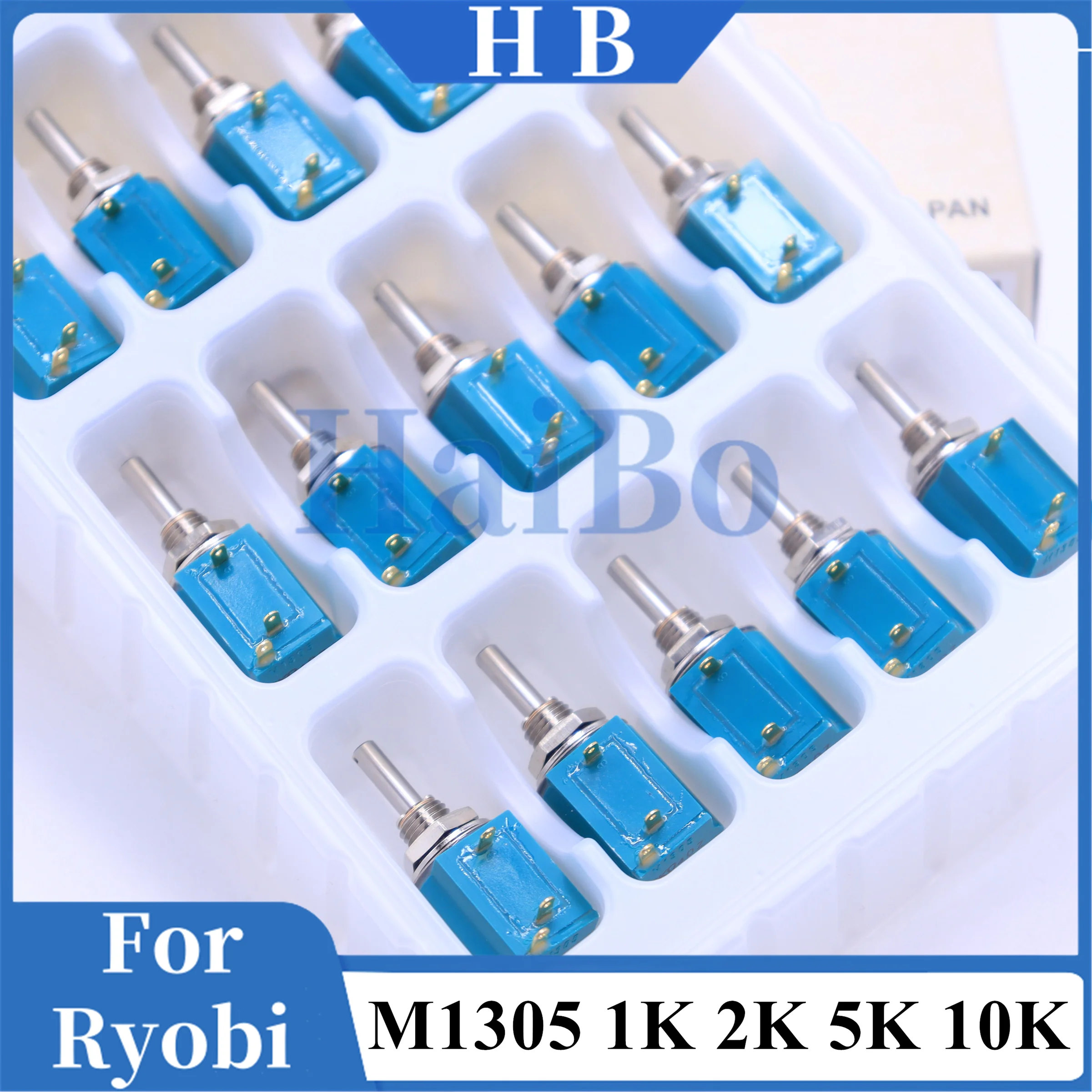 

Best Quality 1/5/10Pieces COPAL M1305 1K 2K 5K 10K 5 Multiturn Potentiometer For Ryobi Akiyama Printing Machine Parts