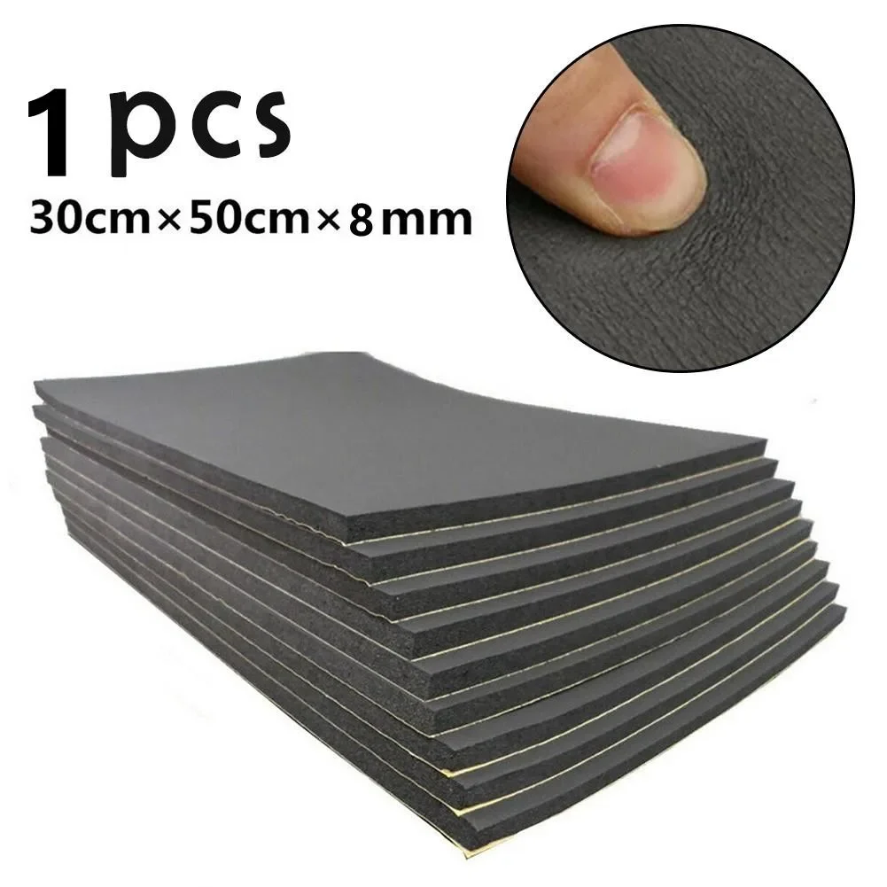 Car Sound Hot Deadener Mat Noise Proof Bonnet Insulation Deadening Engine Firewall Heat Foam Cotton Sticker 30x50cm