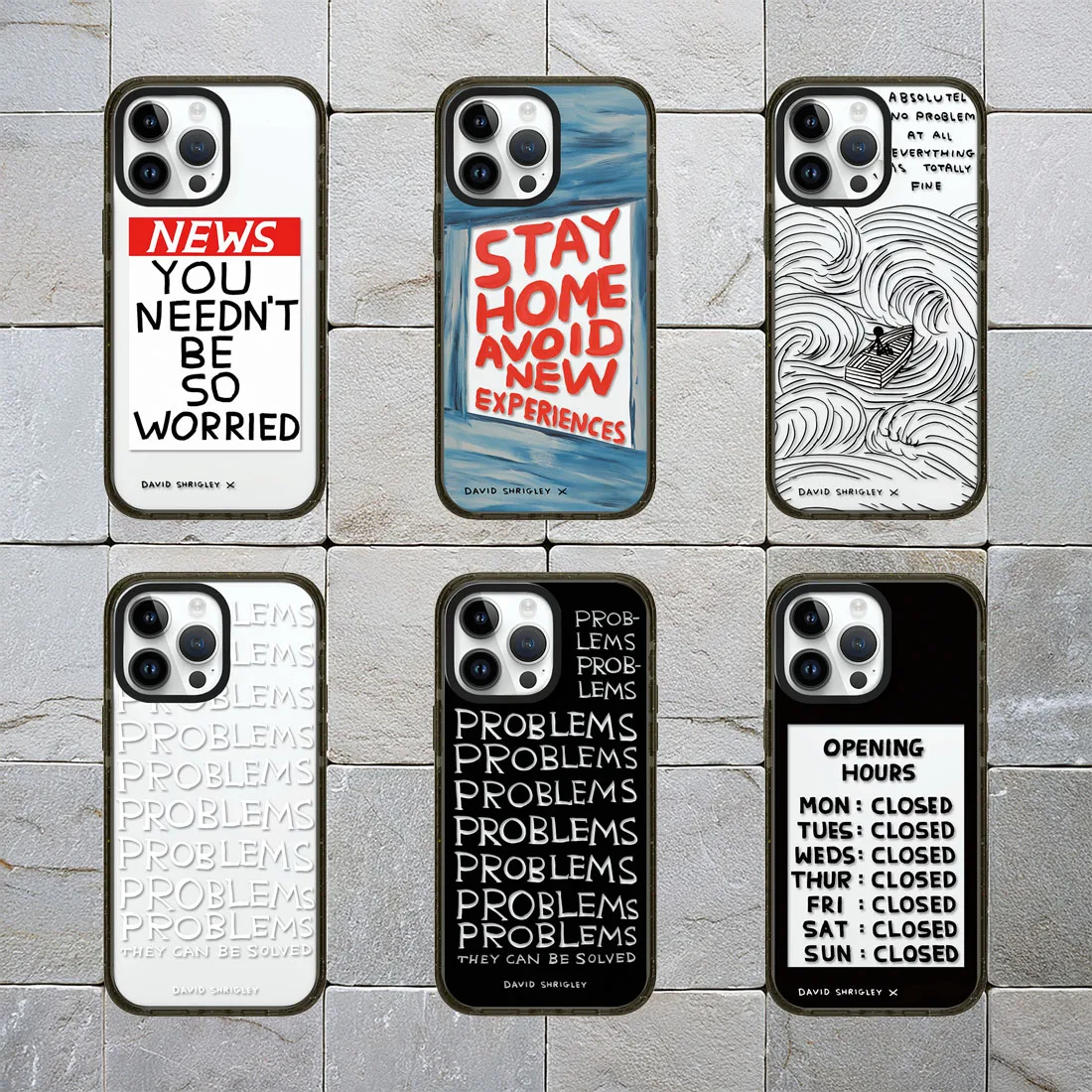 

Closed 2.0 Acrylic Black Border Magnetic Phone Case Cover for IPhone 16 15 14 13 12 Pro Max Case