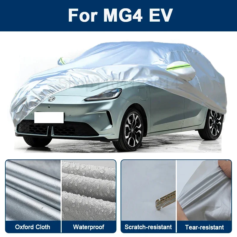 

Outdoor Full Car Cover For MG4 EV with Reflective Strips Waterproof Snowproof Dustproof UV Protection Auto Accessories
