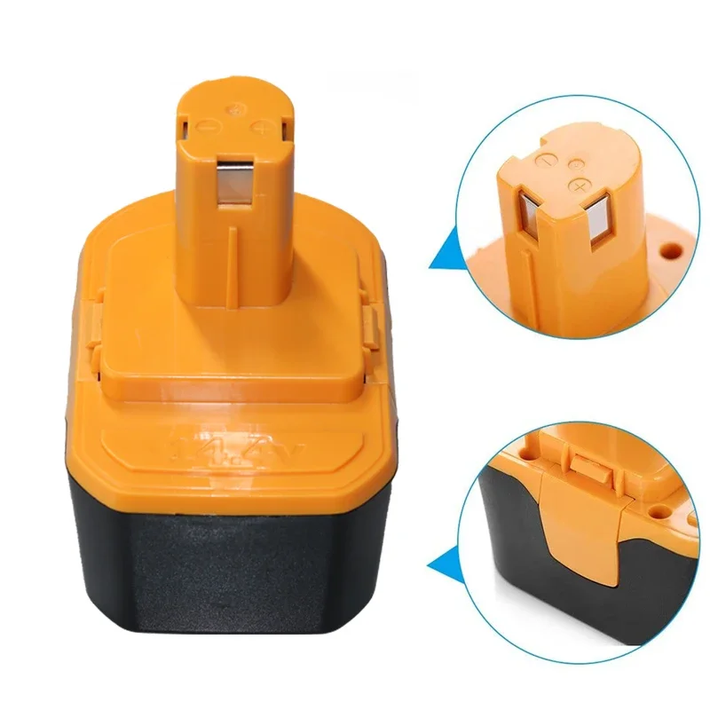 Imagem -03 - Bateria de Substituição Ryobi Furadeira sem Fio Chave de Fenda Ferramentas Baterias Ry6200 Ry6201 Ry6202 14.4v 4800mah Nimh Cbi1442d