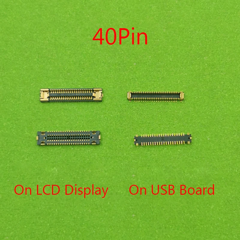 10pcs Lcd Display Screen FPC Connector For Samsung Galaxy A70S A707F A70 A705F A80 A805 A90 A908 A40 USB Charger Port 78 40 Pin