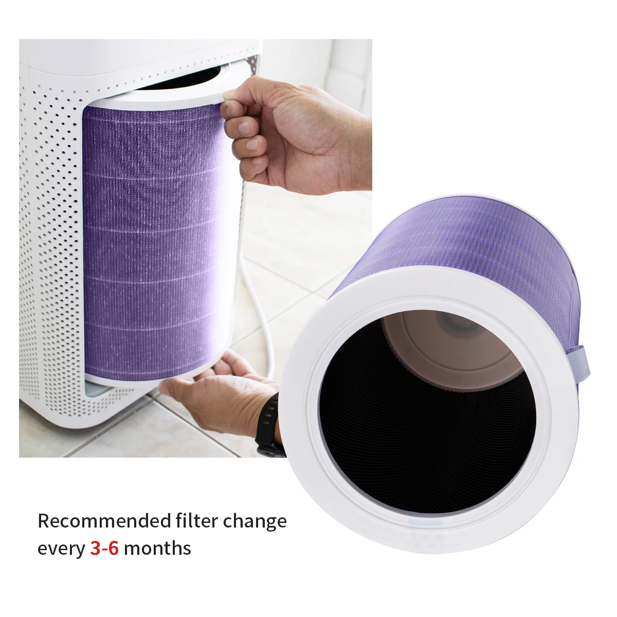 Replacement HEPA & Carbon Air Filter Compatible with Xiaomi Mi 1/2/2S/2C/2H/3/3S/3C/3H Mijia Air Purifier Accessories