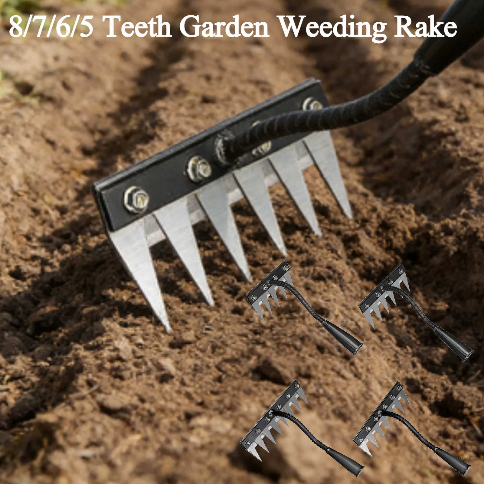 Gardening Tools China - 8/7/6/5teeth Garden Weeding Rake Heavy Duty