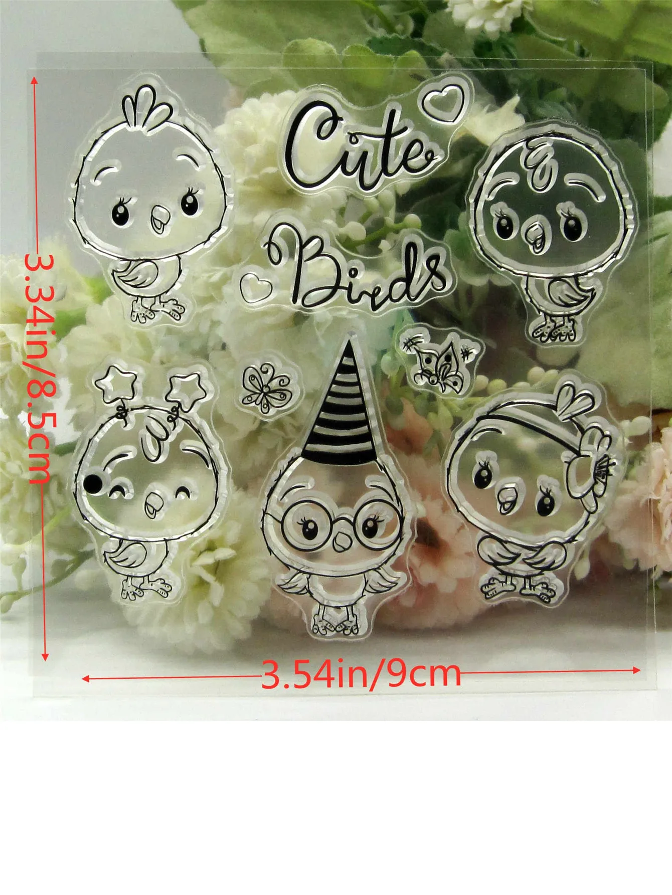 Transparent Silicone Rubber Stamp, Metal Die Sheet Cling, Cute Animal Pattern, DIY Scrapbooking, Photo Album Stamp