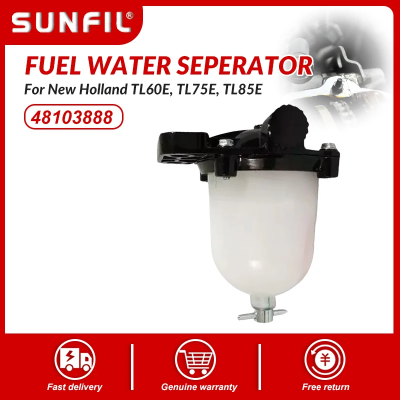 

48103888 FUEL WATER SEPERATOR Fits For New Holland TL60E, TL75E, TL85E