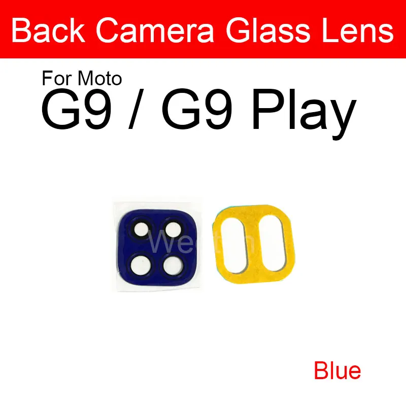 Back Camera Lens Glass For Motorola Moto G9 Plus G9 Play G9 Power Rear Camera Lens Glass With Adhesive Sticker Replacement Parts