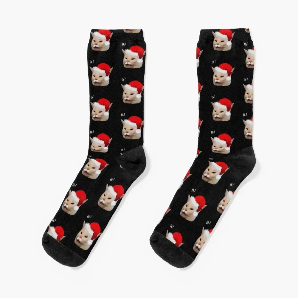 

Smudge the cat Christmas - Funny memes Socks Soccer set Rugby Lots Men Socks Women's set hiphop kids Men's Socks Women's