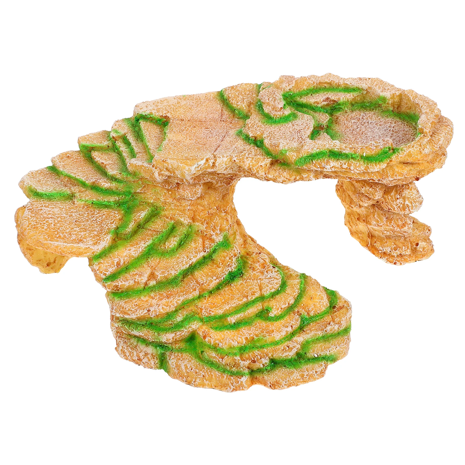 

Simulated Stone Resin Turtle Platform Basking Hiding Cave Climbing Tank Decor For Reptiles Lizards Tortoises Aquarium Terrarium