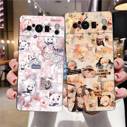Genshin Impact Customized Phone Case For Google Pixel 8 A 7 6 Pro Soft TPU Shell For Pixel 6A Silicone Shockproof Black Cover