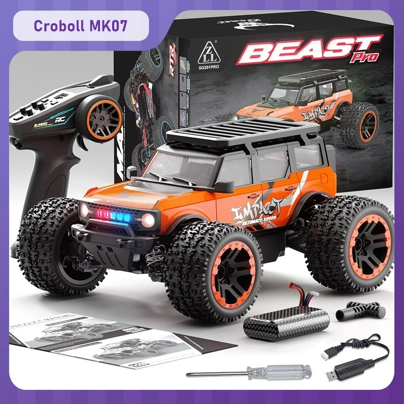 

SG201 202 RC Car 4WD Full Scale Electric High Speed Climbing RC Off-Road Vehicle 2.4G RC 1:20 LED Light Desert Car Model Gift