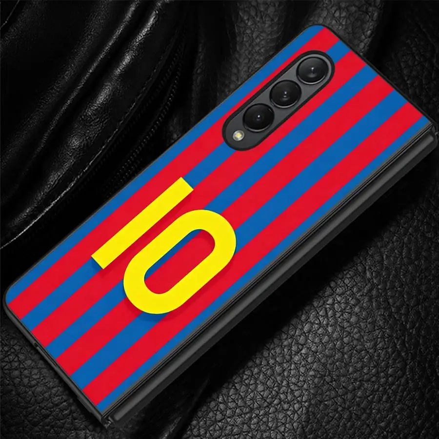 Case for Samsung Galaxy Z Fold 8 Ultra ZFold3 ZFold4 ZFold7 ZFold6 ZFold5 Z Fold 7 6 5 4 3 Phone Shell Funda Football NUmber 10
