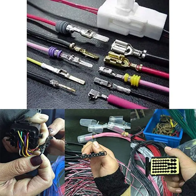 A70F Terminal Removal Tools Kit Wiring Crimp Connector Pin Extractor Puller Terminal Ejector Tool for Most Connector Terminal