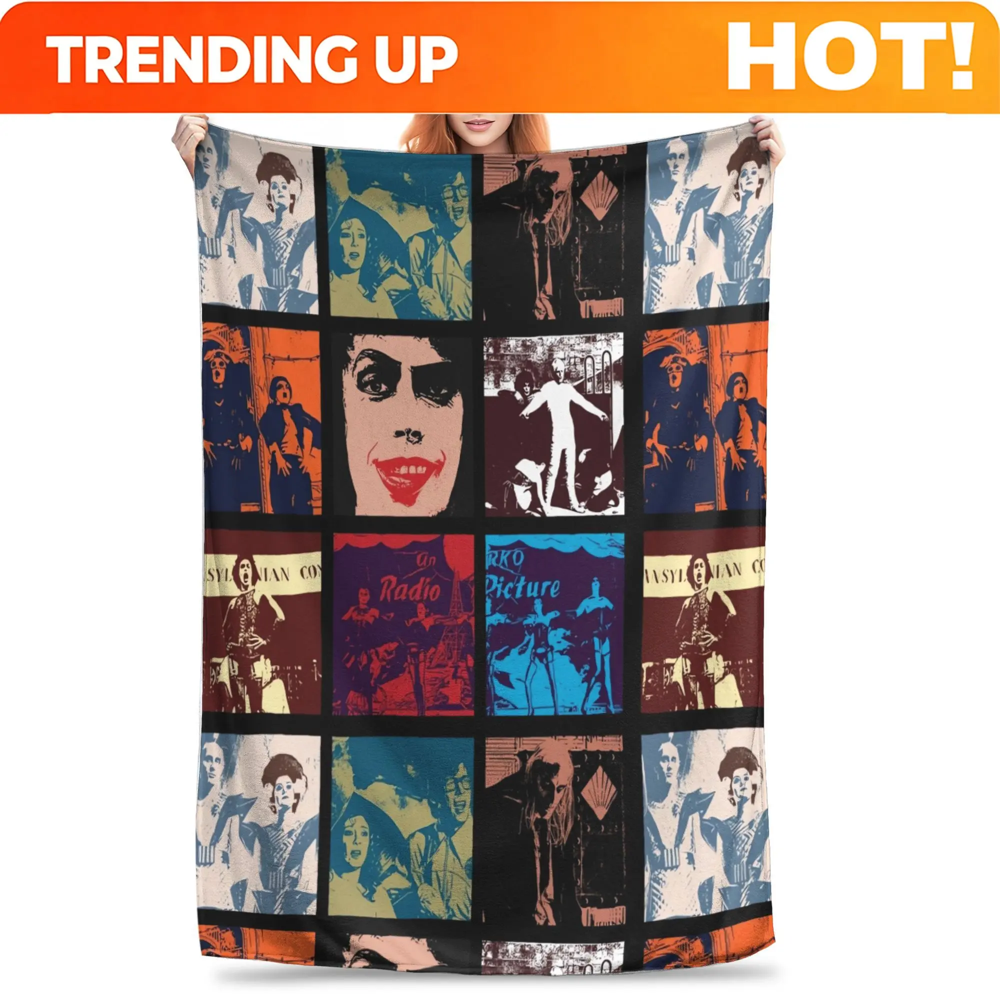 Customize The Rocky Horror Picture Show collage cult classic film all times blankets Warm Flange blankets Soft and comfortable b