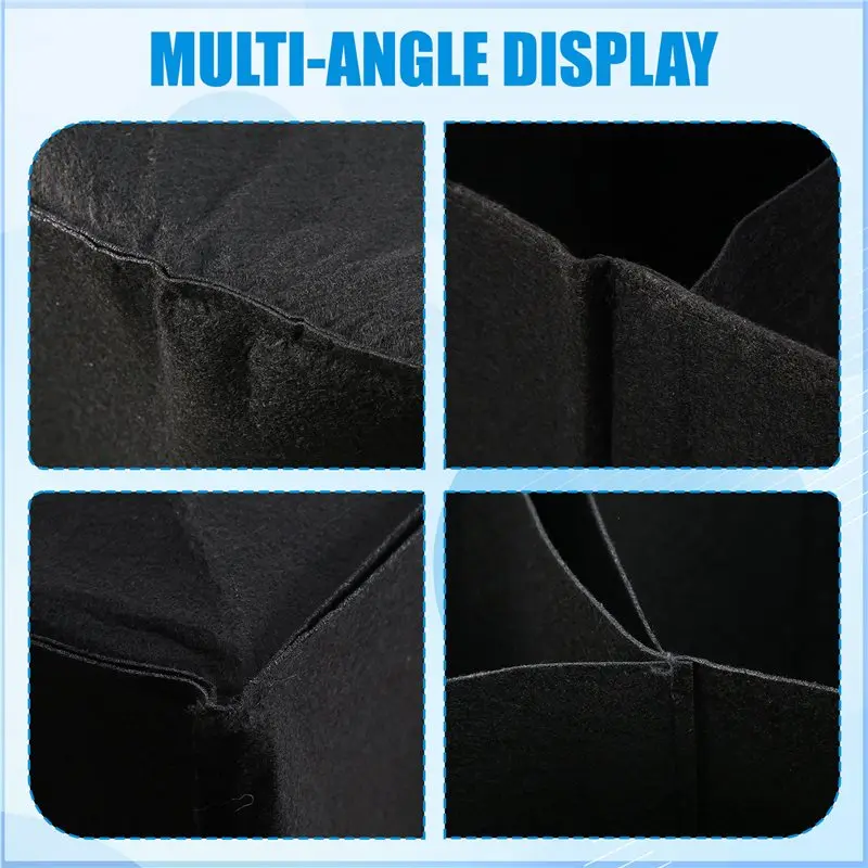 ABKW-Large Garden Grow Bag 120X60x30cm Outdoor 8 Grids Planting Felt Planter Box For Growing Tomatoes Potatoes Flowers