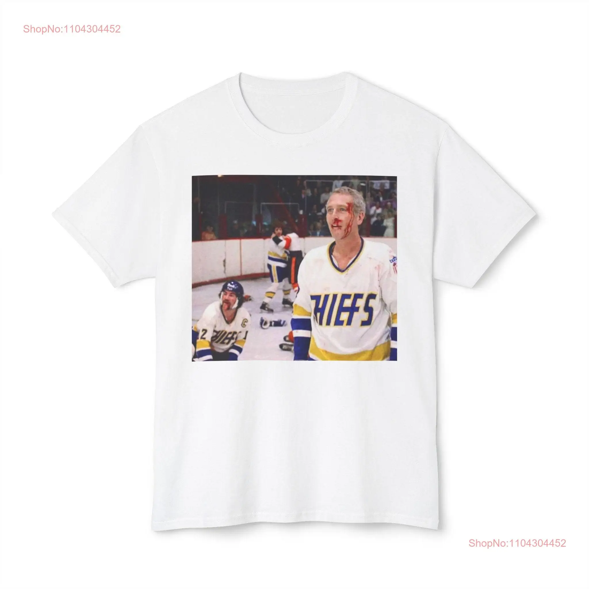 Slap Shot Hockey Movie HD Cotton เสื้อยืดแขนยาวหรือแขนสั้น