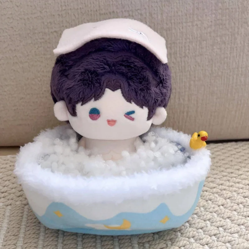 Only Doll In Stock Original Love And Deep Space 10cm Printed Cotton Doll Bath Towel Xiao Bao Series Keychain Purse Charm Kawaii