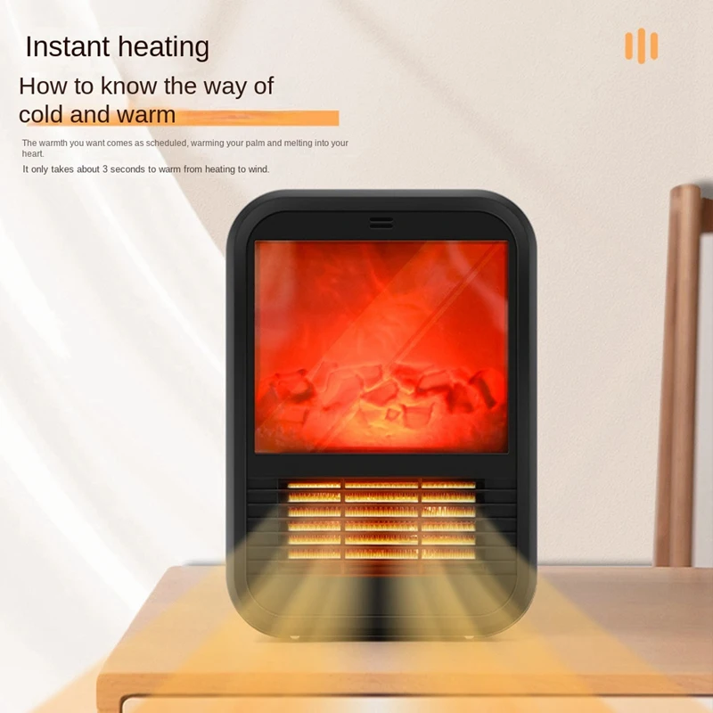 Mini elektrische Lüfter Heizung Fernbedienung tragbare Desktop Haushalt Plug-In Raumheizung Luft heizung Raum EU-Stecker