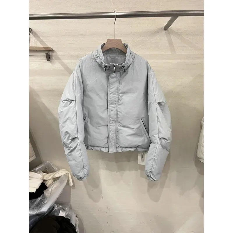 

Свободное повседневное пальто из хлопка для женщин, модное, с воротником-стойкой, из хлопкового волокна, зимняя одежда, удобное для небольших размеров, с наполнителем из полиэстера...