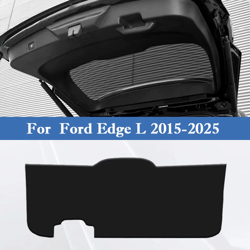 

For Ford Edge L 2015-2025 Car Trunk Door Protective Mat PU Leather Tailgate Anti-Scratch Anti Kick Pad Car Interior Accessories