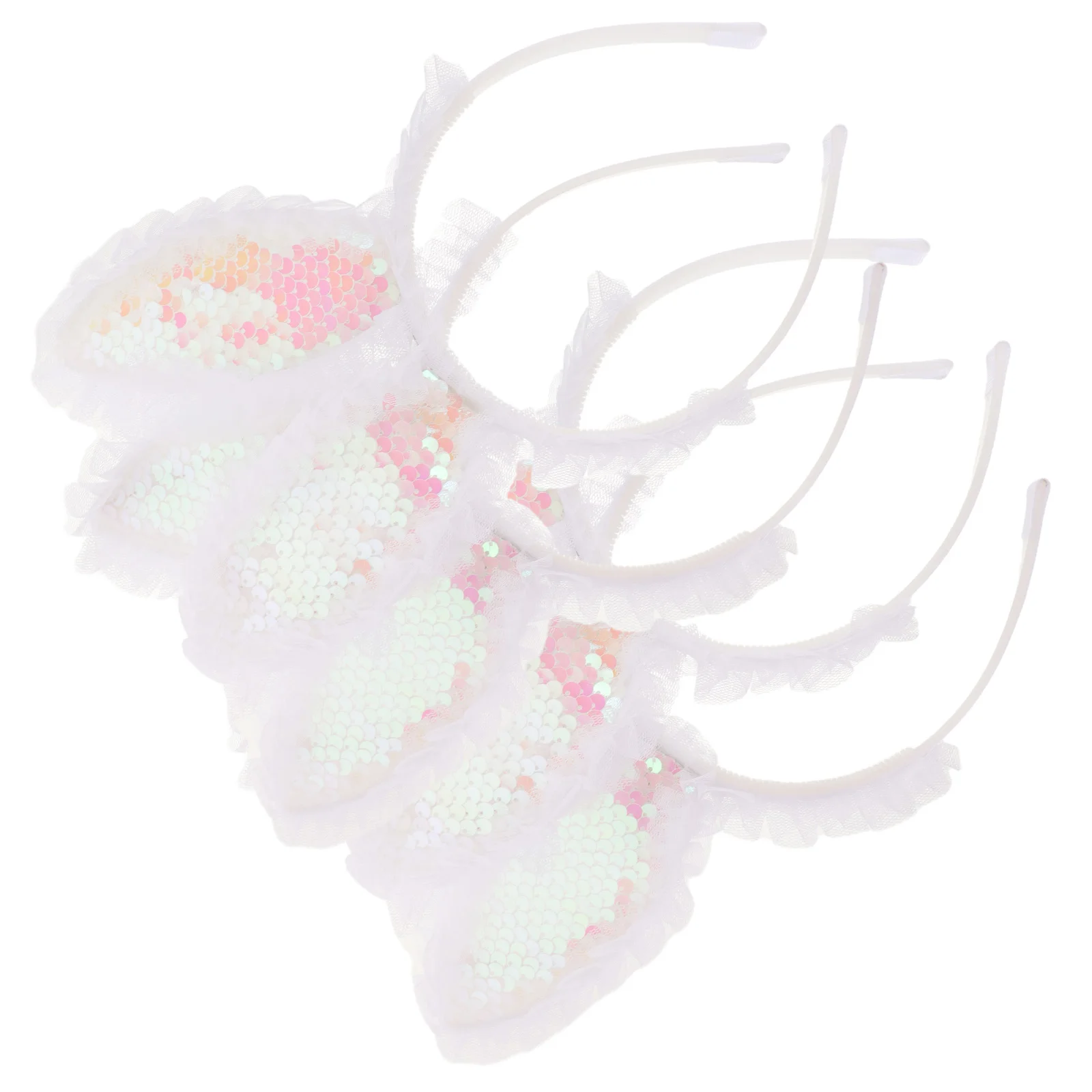 

4pcs Rabbit Ear Headb Glowing Ears Headpiece Soft Comfortable Kids Women Party Accessories Easter Carnival Costume