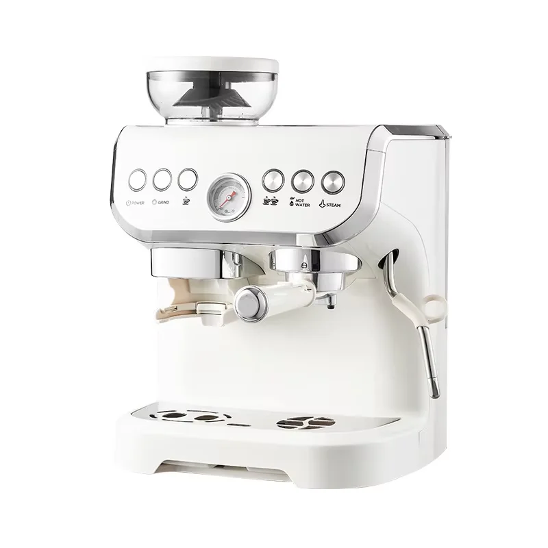 Integrated Coffee Grinder and Maker 20Bar Pressure Built in Burr Grinder Programmable Brewing for Espresso Latte Cappuccino