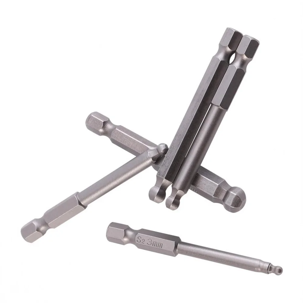 7Pcs Magnetic Steel Ball Screwdriver Set Hex Head Bits 2mm 2.5mm 3mm 4mm 5mm 6mm 8mm Perfect for Electric and Hand Drills