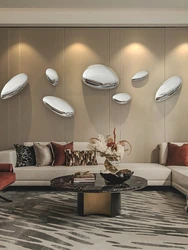 Wall Decor Imitation Stainless Steel Goose Egg Stone Wall Decoratio Creative Water Droplet Wall Decor Pendant Home Hotel Hanging