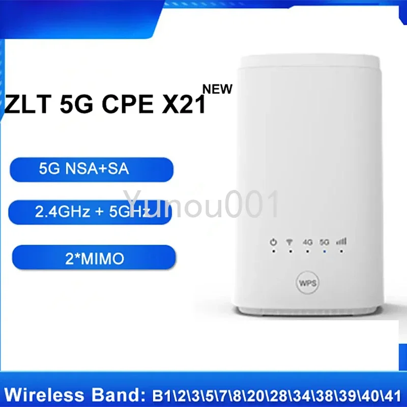 New 5G Product CPE ZLT X21 WIFI Router Wireless Router with SIM Card 5g Dual Band NSA+SA Modem B1\\2\\3\\5\\7\\8\\20\\28\\34\\38\\39\\40\\41