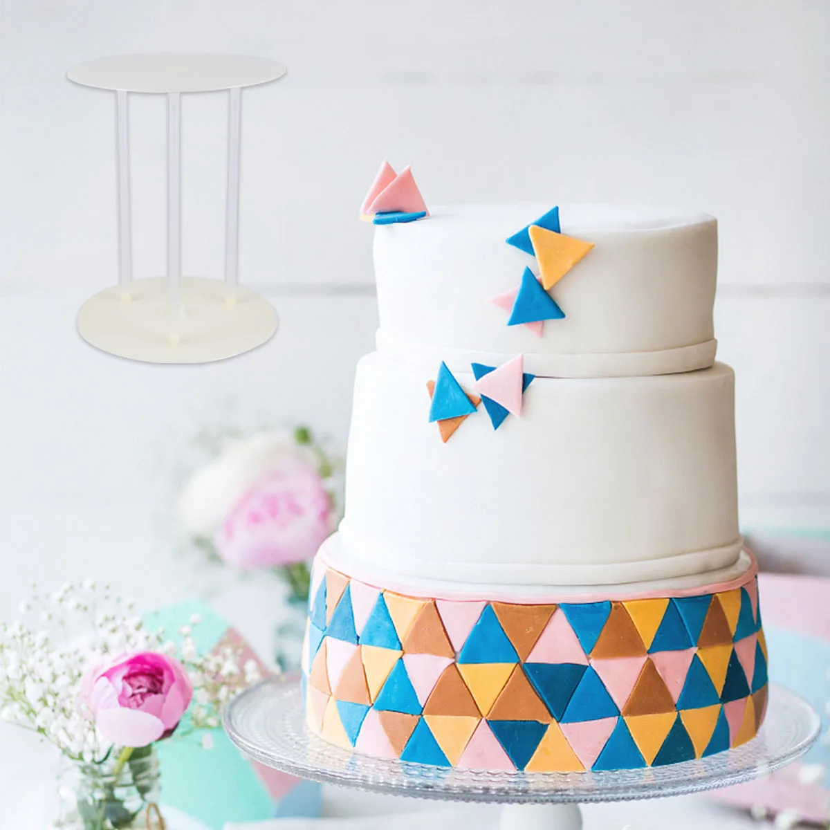 

Cake Piling Rack Decor Tools Support for Stand Bracket Making Stands Double Layer