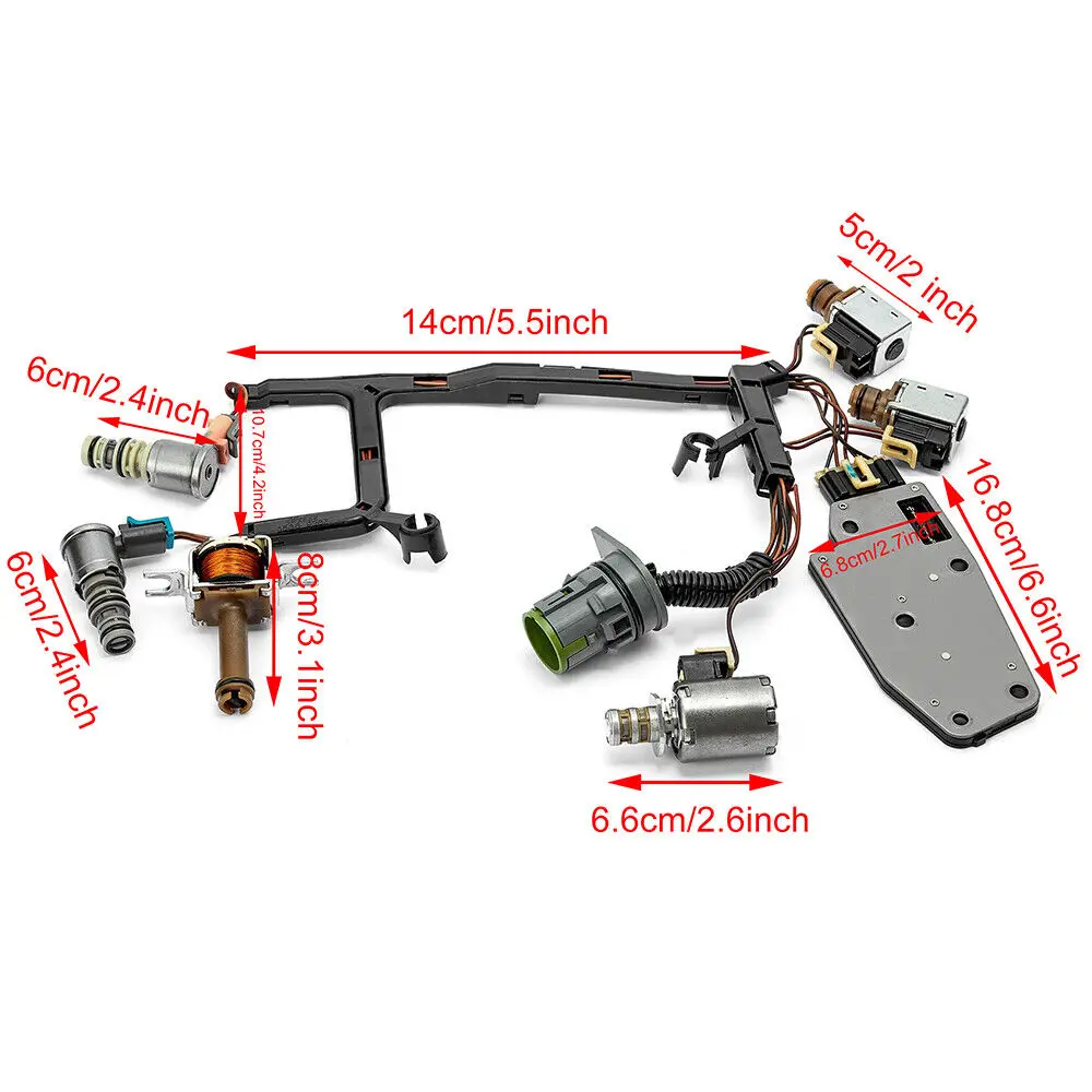 Areyourshop 4L60E Transmission Master Solenoid Kit For GM EPC Shift TCC 3-2 PWM 2003 2004 2005 2006