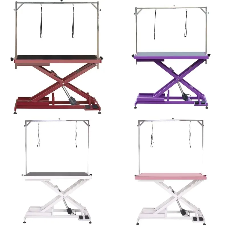 Portable Hydraulic Dog Grooming Table Adjustable Home Professional