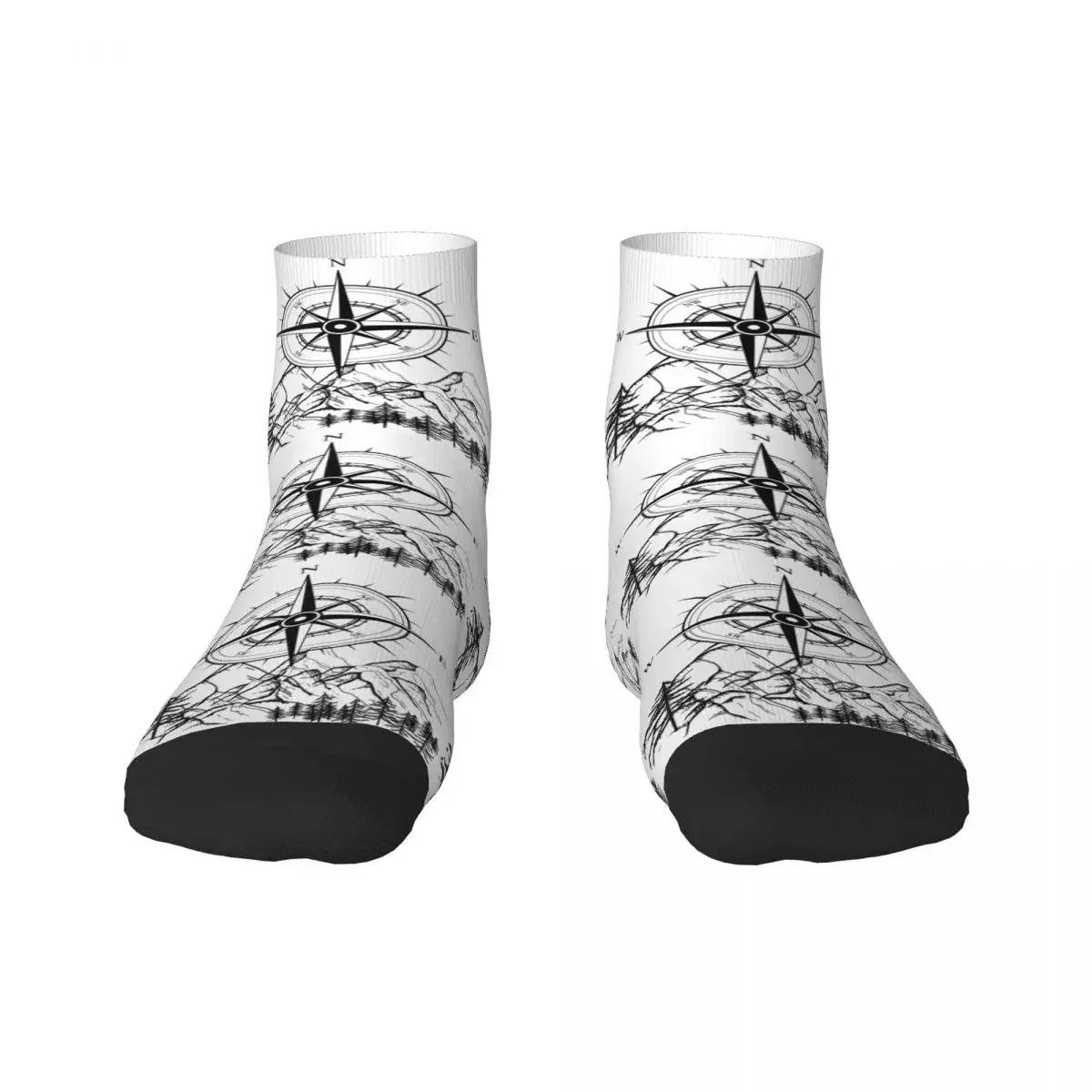 

Explore The Unknown Dress Socks for Men Women Warm Fashion Novelty Mountain Adventure Compass Crew Socks