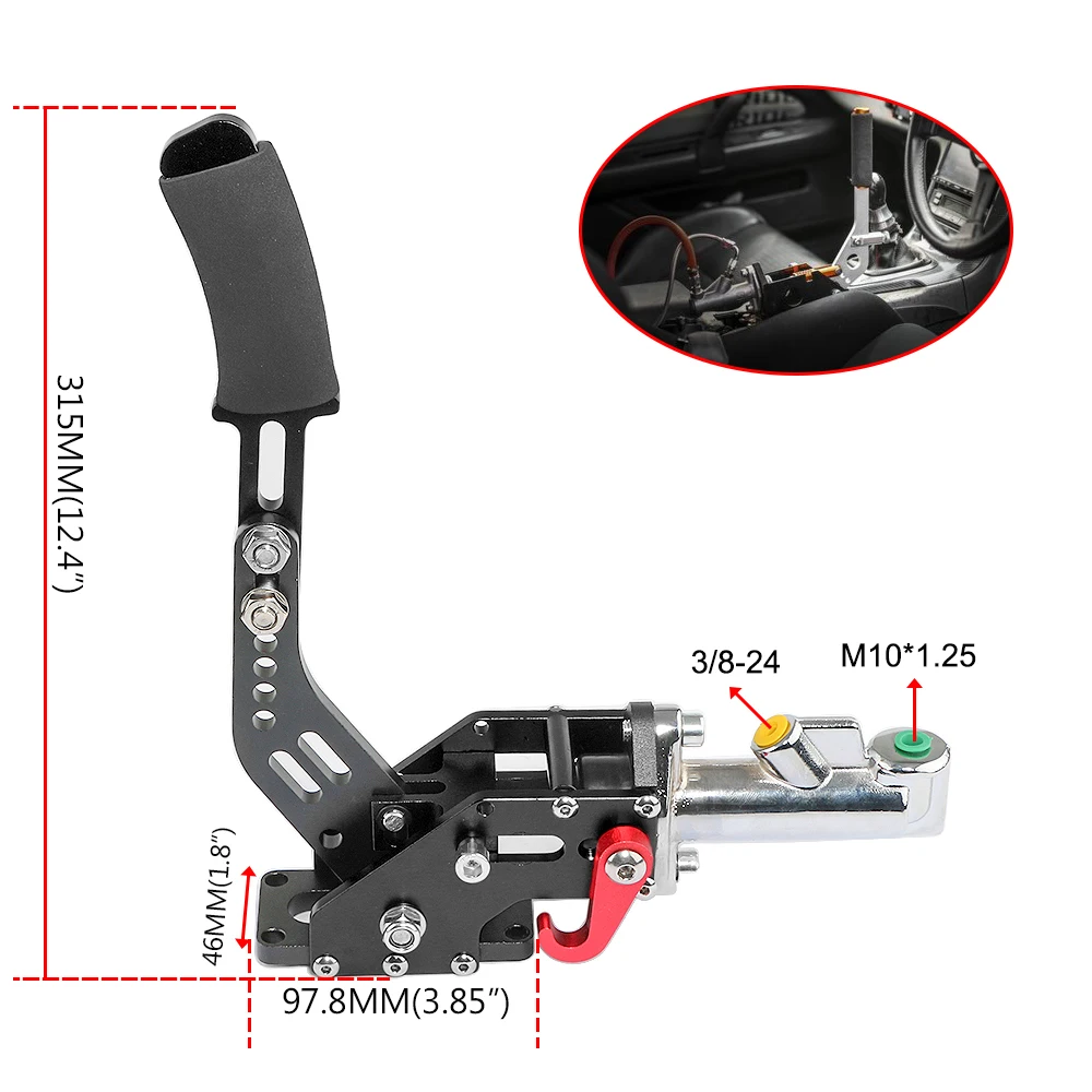 Hydraulic Handbrake Drift E-Brake Handle Parking Emergency Brake Lever Universal Compatible with Racing Cars