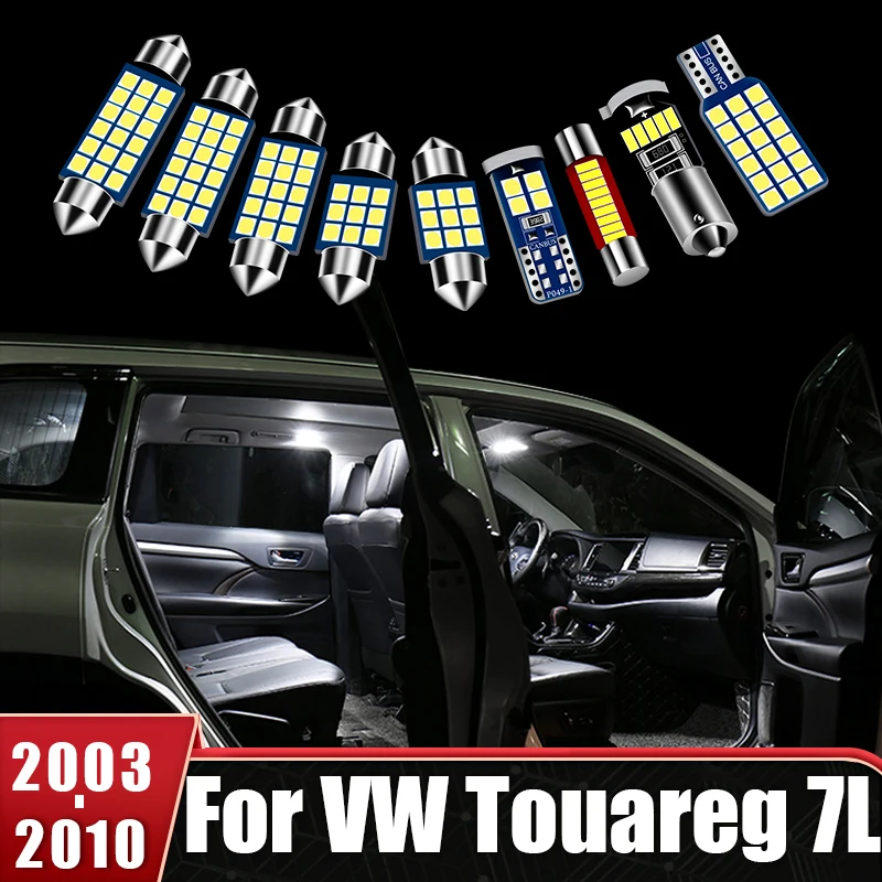 For Volkswagen VW Touareg 7L 2003 2004 2005 2006 2007 2008 2009 2010 Car LED Reading Lamp Foot Bulb Door Trunk Light Accessories