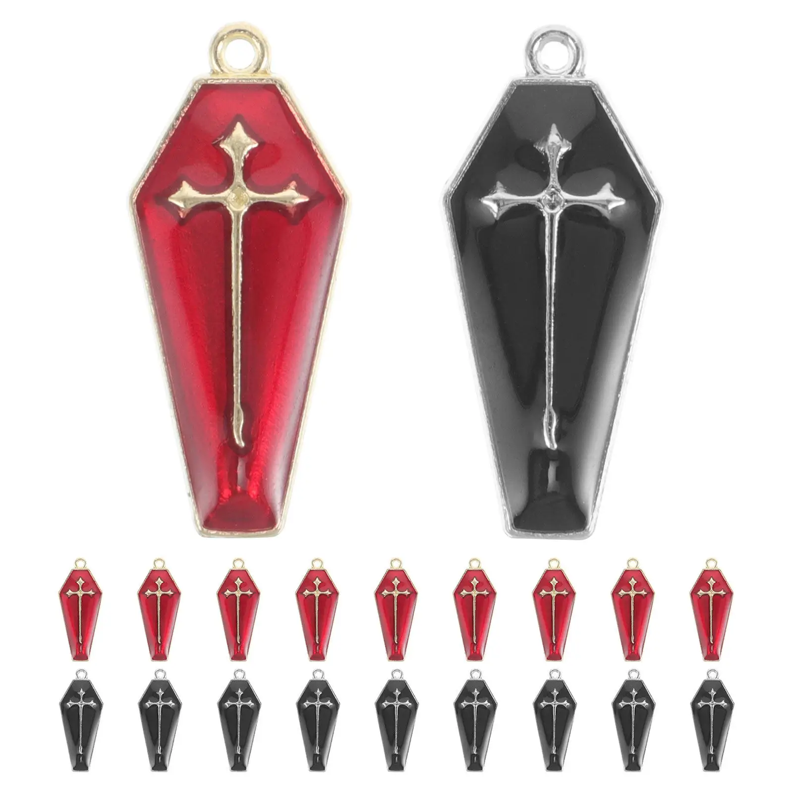

20 шт. подвесок-крестов из сплава с эффектом капель масла, украшенных стразами, с маленьким отверстием, для изготовления ювелирных изделий своими руками: ожерелий, браслетов