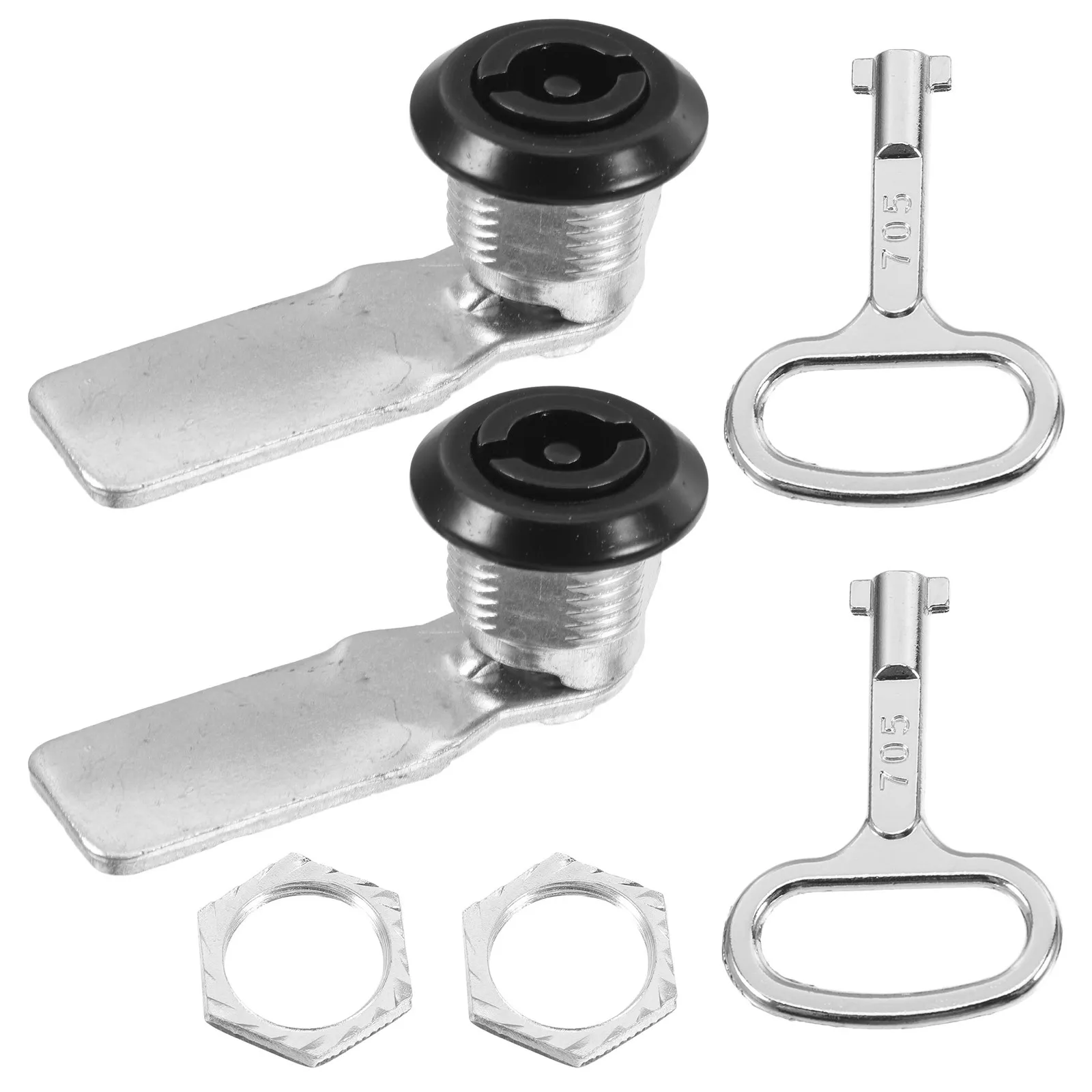 2Pcs Garbage Can Lock Key Metal Outdoor Utility Access Key for Residential Trash Bin Lock System Management Trash Can Locks