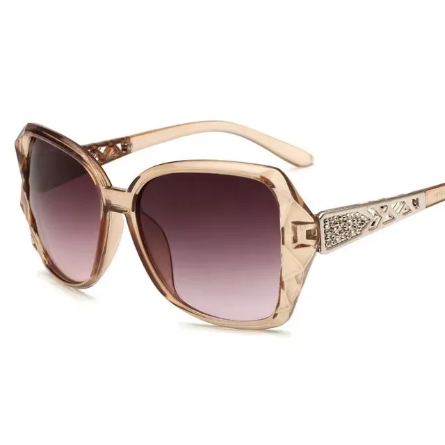 Fashion Square Sonnenbrille Frauen Luxus Marke Große Lila Sonnenbrille Weibliche Spiegel Shades Damen Oculos De Sol Feminino – Detail 1