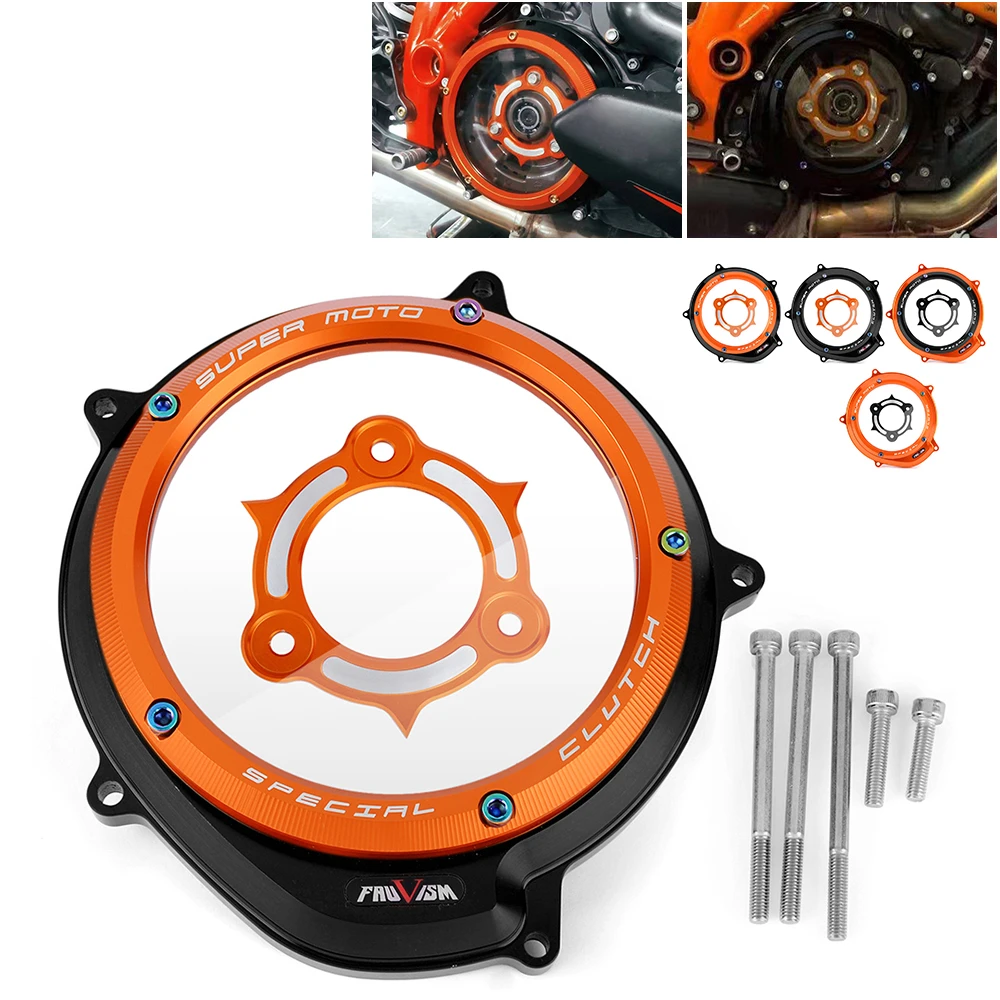 

Защита двигателя для мотоциклов KTM 1290 Superduke R/GT 2014-2024, прозрачная крышка сцепления, для моделей 1090, 1050, 1190 Adventure R/T/S