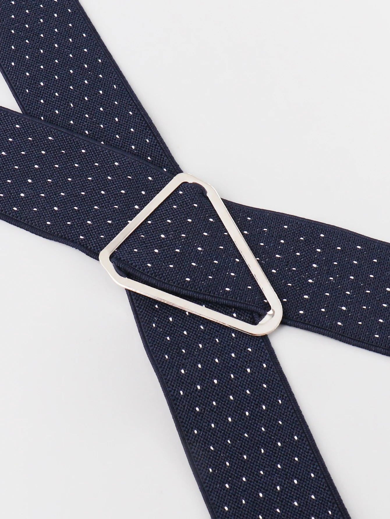 Suspensórios masculinos elegantes suspensórios elásticos com pontos brancos