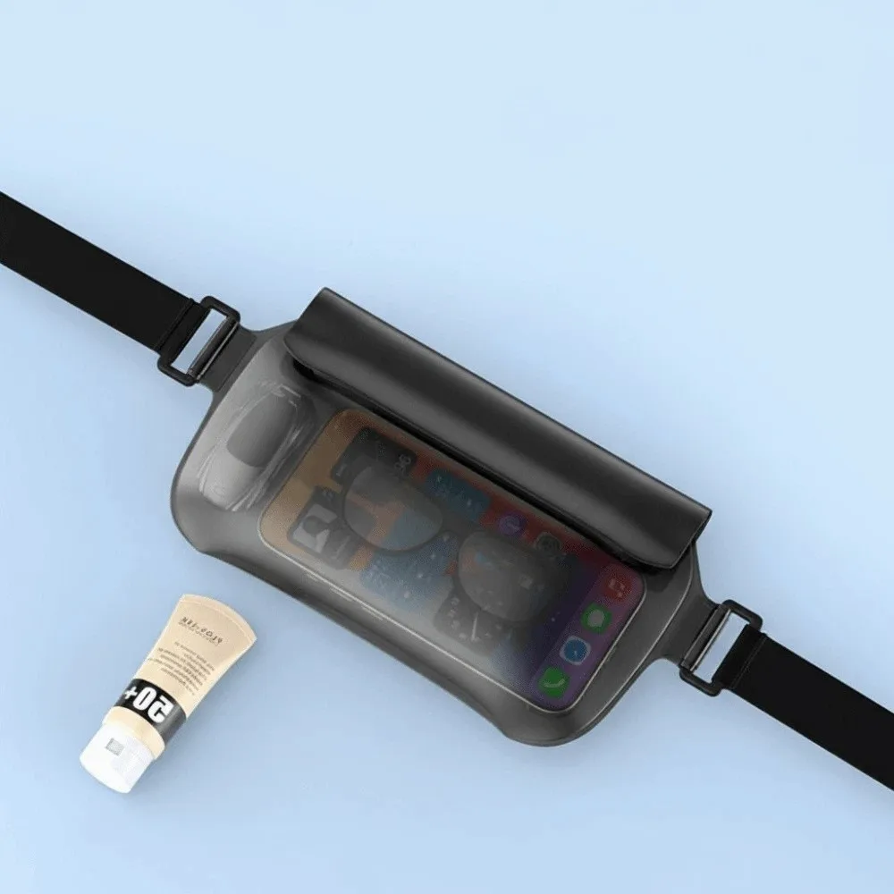 

Водонепроницаемый чехол для телефона из ПВХ с ремешком, герметичная прозрачная поясная сумка, защитный чехол для телефона с сенсорным экраном, сумка для плавания и рафтинга