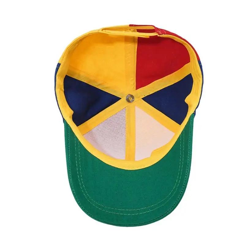 Neue Frühlings- und Herbst-Bambus-Libellen-Propeller-Baseballkappe im modischen Color-Block-Design – Outdoor-Sonnenschutzhut – Detail 9