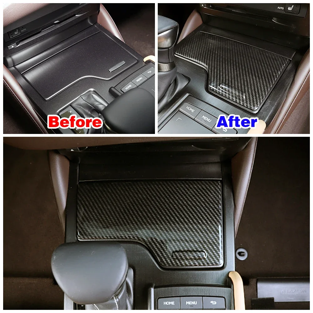 For Lexus ES ES200 ES250 ES300 ES350 2018 2022 Car Central Console Water Cup Holder Storage Box Cover Gap Frame Modify Refit